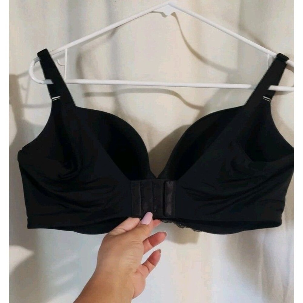 Torrid Curve Womens 38DDD Rich Black Perfect Coverage Smooth Push-Up T-Shirt Bra - Picture 8 of 9